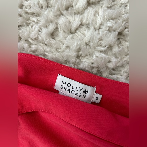 Molly Bracken - one shoulder deep pink dress (knee length) - Picture 3 of 4